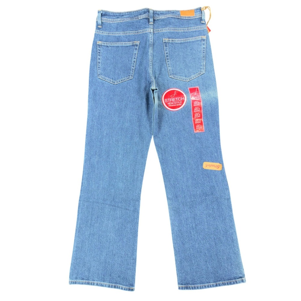 J Jeans Straight Leg Jeans Womens 8 Short Medium Indigo Denim NWT C722